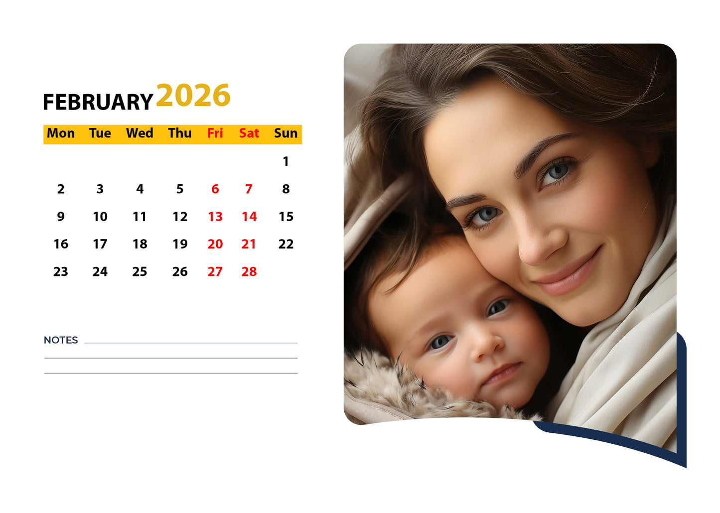 Create Your Own Unique Photo Calendar! " family photos desk calendar"