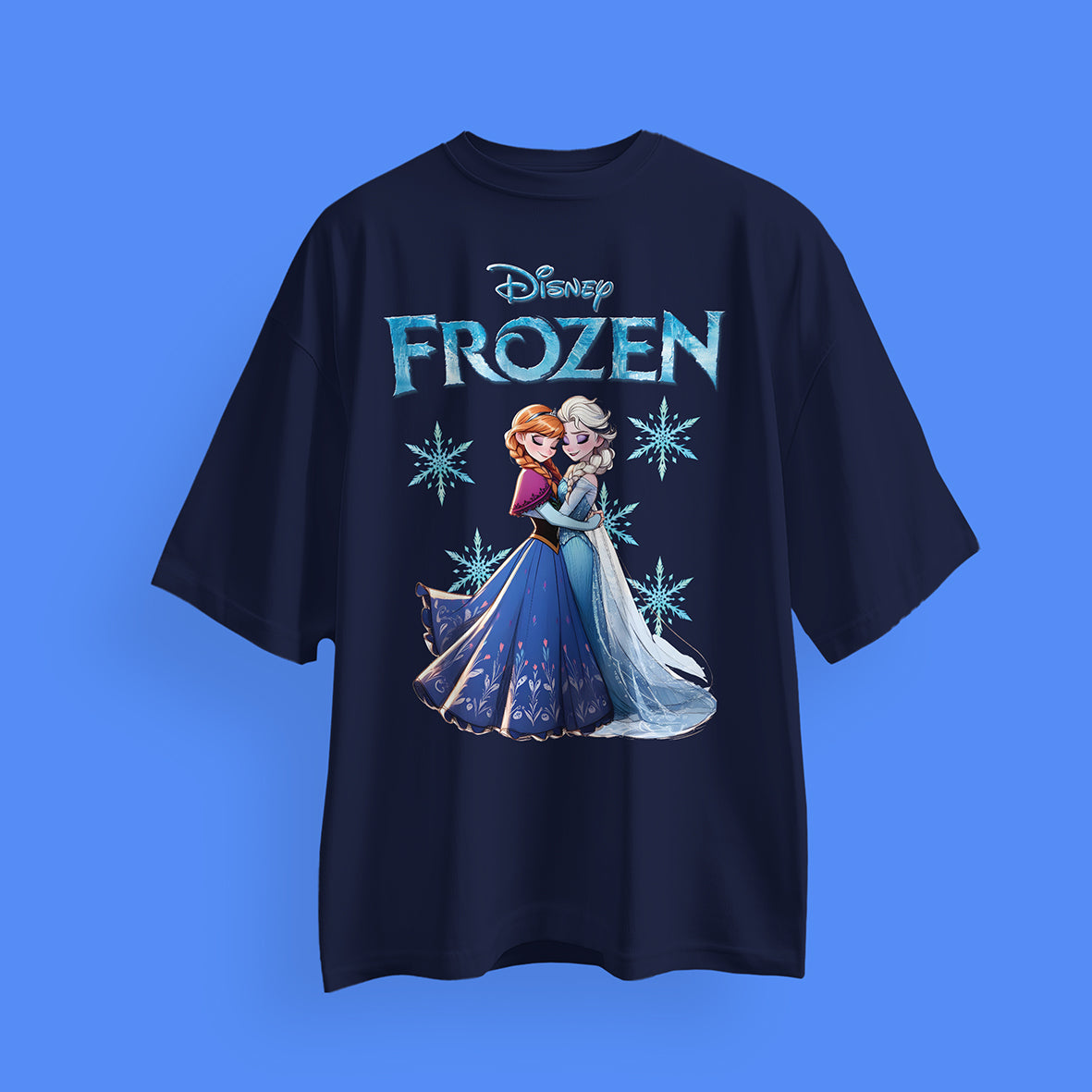 Disney Frozen Oversized T-Shirts: Elsa & Anna Collection