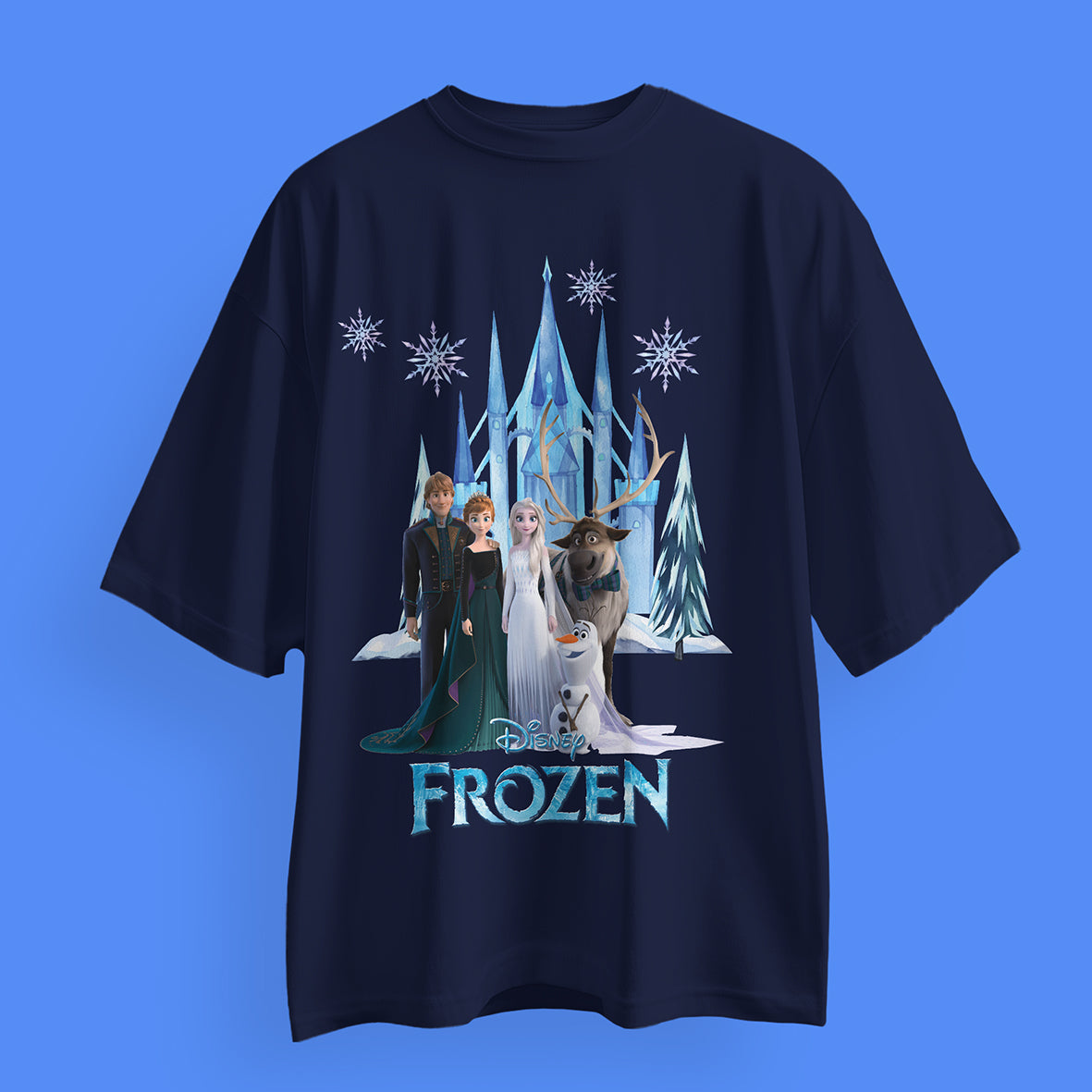 Disney Frozen Oversized T-Shirts: Elsa & Anna Collection