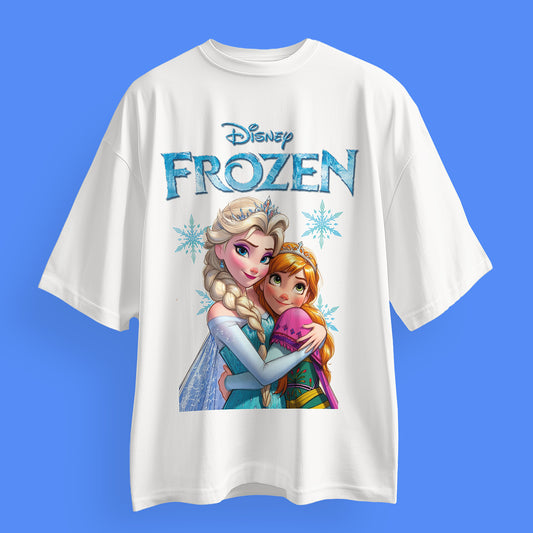 Disney Frozen Oversized T-Shirts: Elsa & Anna Collection