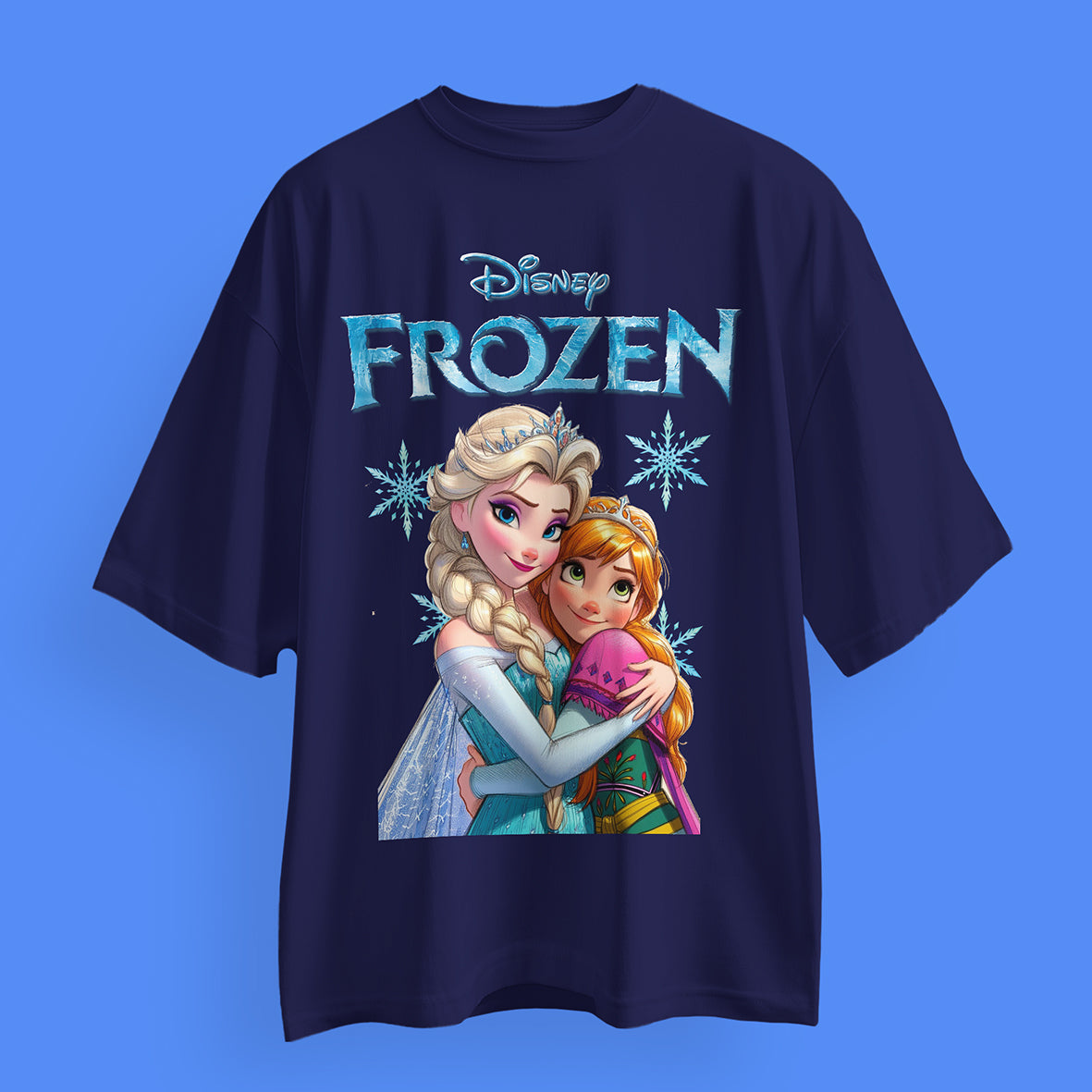Disney Frozen Oversized T-Shirts: Elsa & Anna Collection