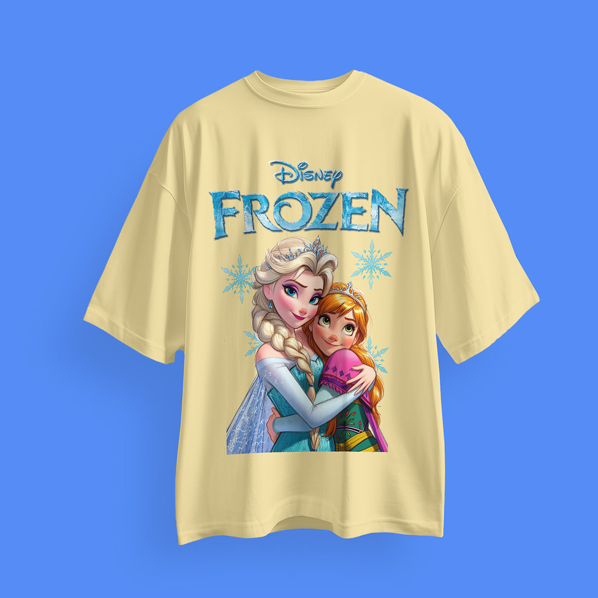 Disney Frozen Oversized T-Shirts: Elsa & Anna Collection