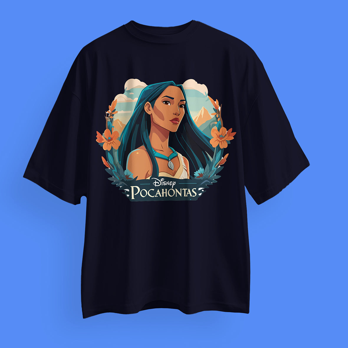 Pocahontas Disney Princess Oversized T-Shirts