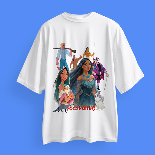 Pocahontas Disney Princess Oversized T-Shirts