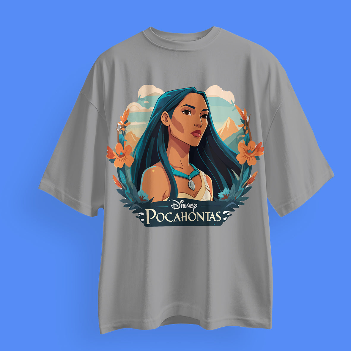 Pocahontas Disney Princess Oversized T-Shirts