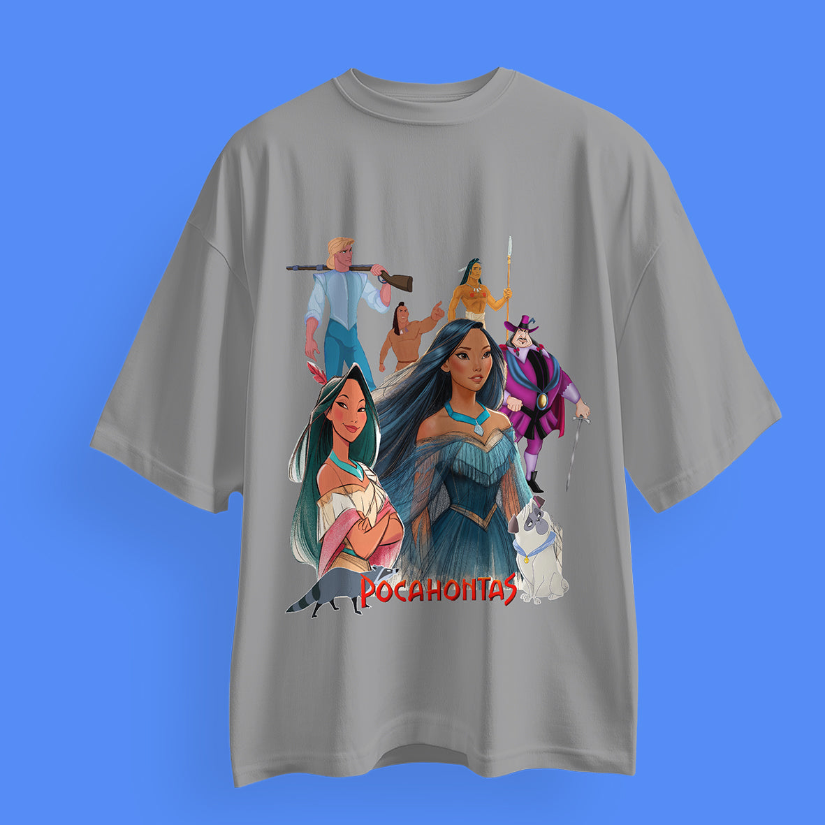 Pocahontas Disney Princess Oversized T-Shirts