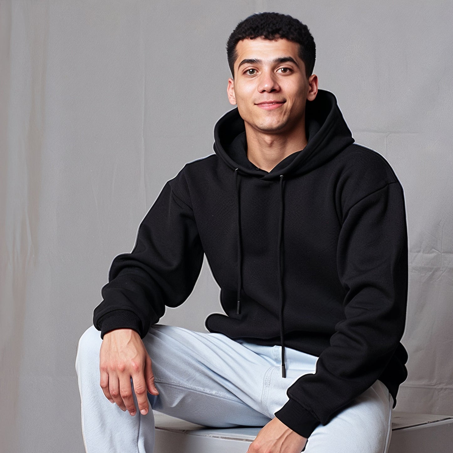 Custom Hoodies "Happy Halloween Collections Black hoodie with 'HALLOWEEN' design