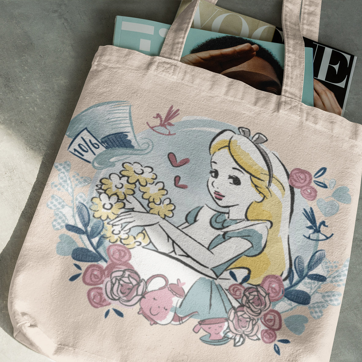 Disney Princess Alice Tote Bags