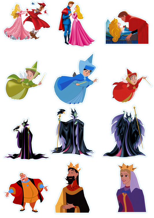 Disney Princess "Aurora- Sleeping Beauty " Kiss Cut Stickers Pages