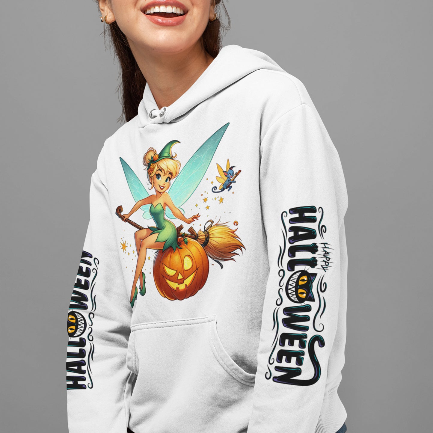Custom Hoodies "Happy Halloween Collections Tinker Bell (Copy)