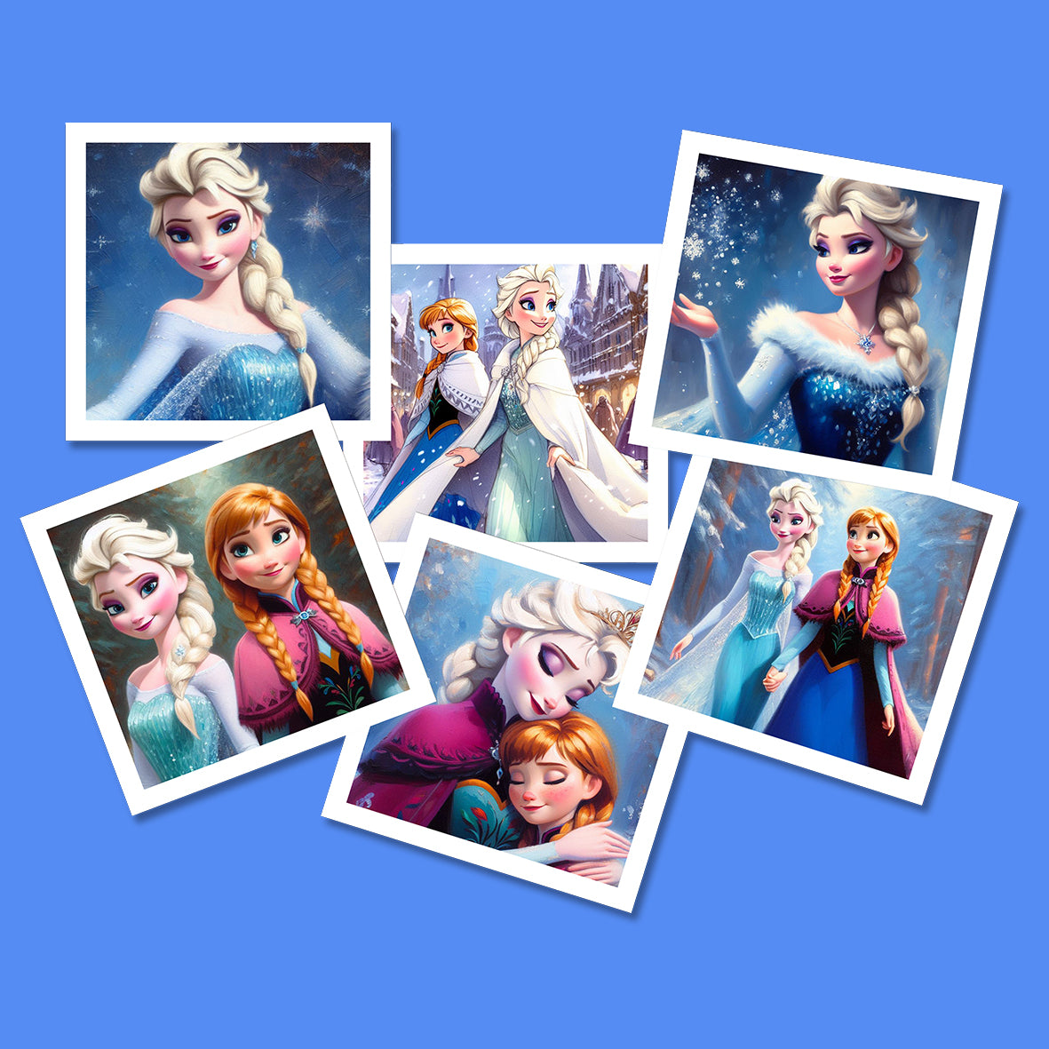 Die-Cut Stickers - Disney Queen Elsa Square Stickers