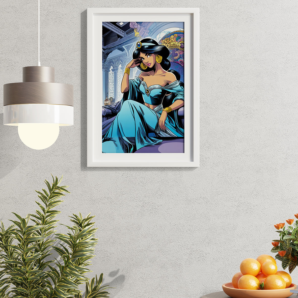 Disney Princess Jasmine Framed Prints