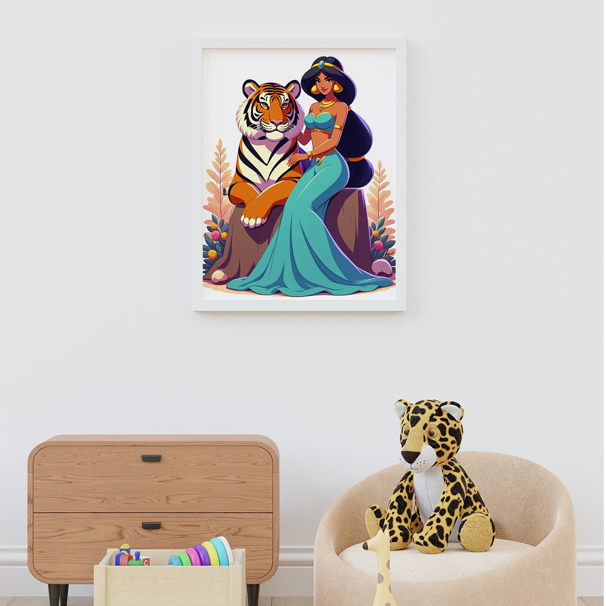 Disney Princess Jasmine Framed Prints