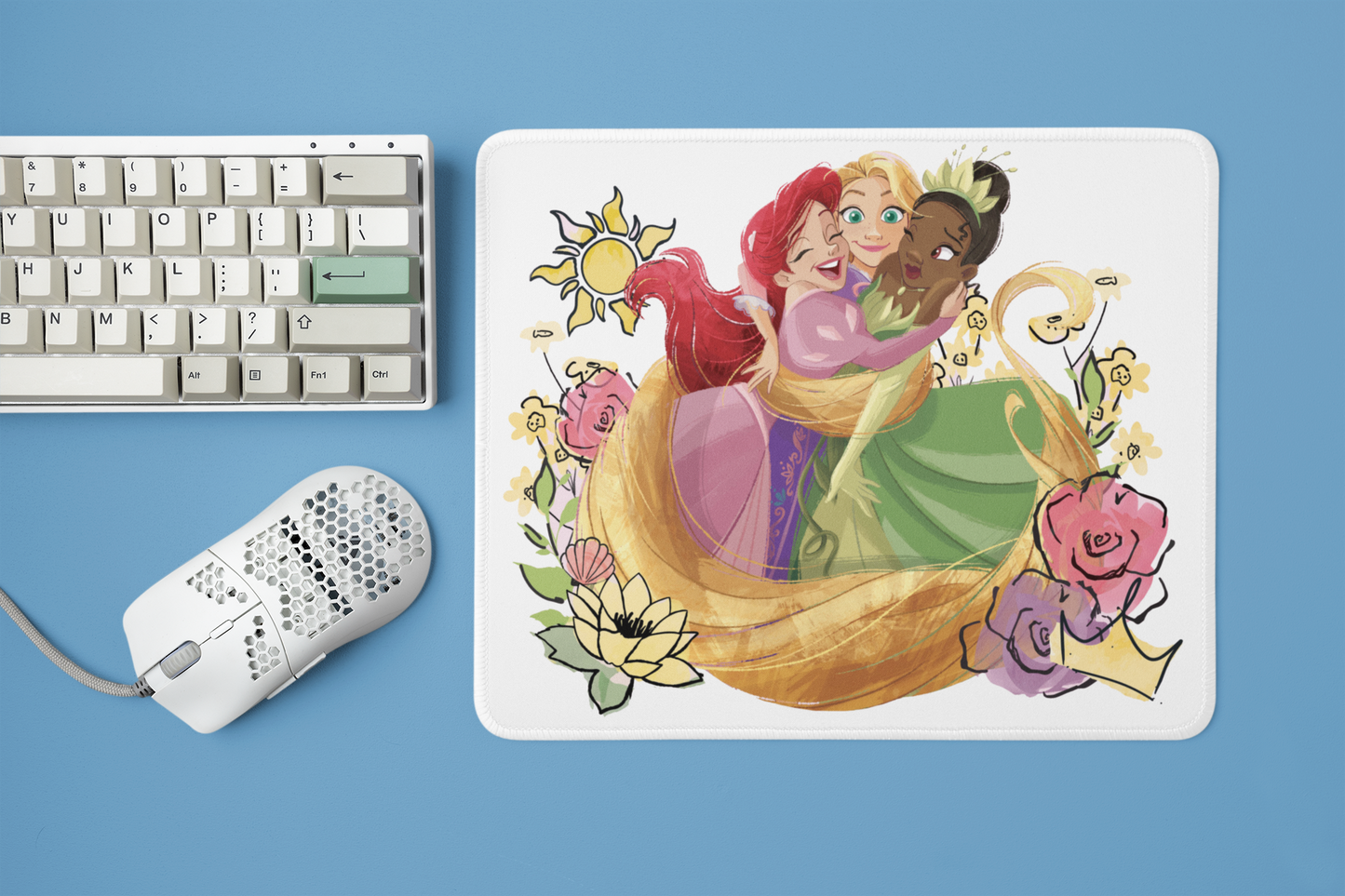 Disney Princess "With Tiana" Mousepads: Enchant Your Workspace
