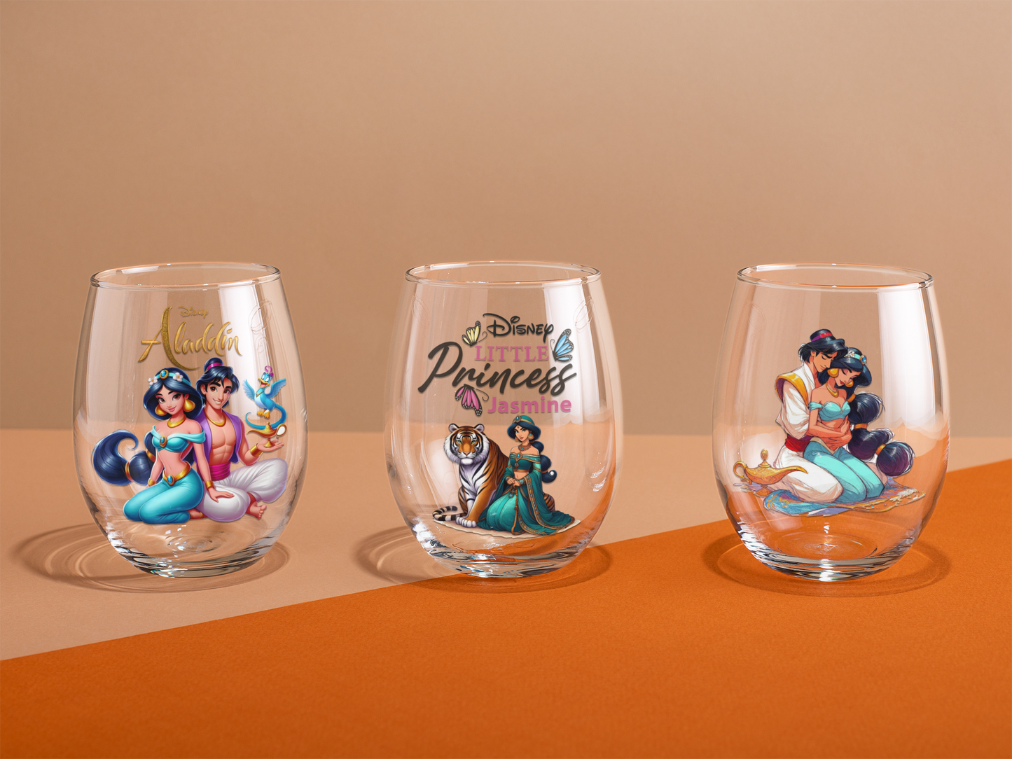 Disney Princess "jasmine" Custom Clear Stickers