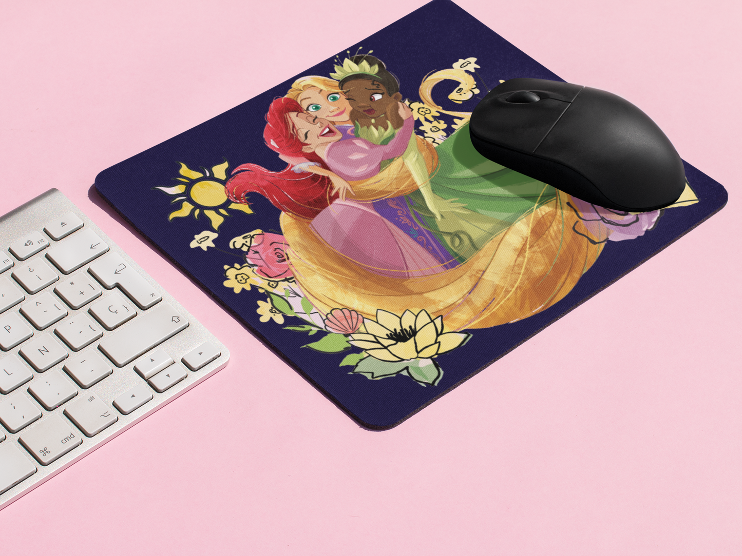 Disney Princess "With Tiana" Mousepads: Enchant Your Workspace