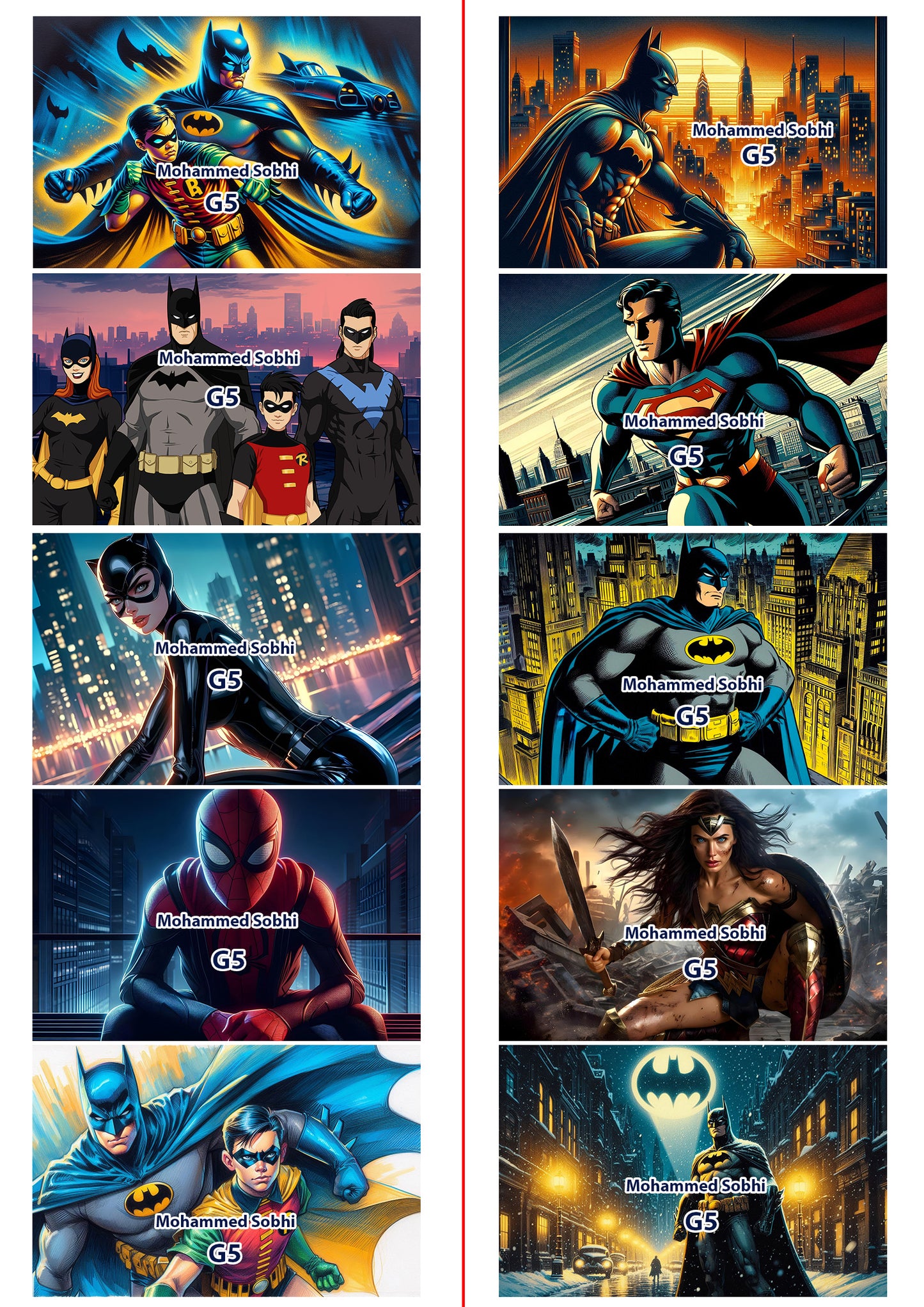 Superhero Notebook Labels