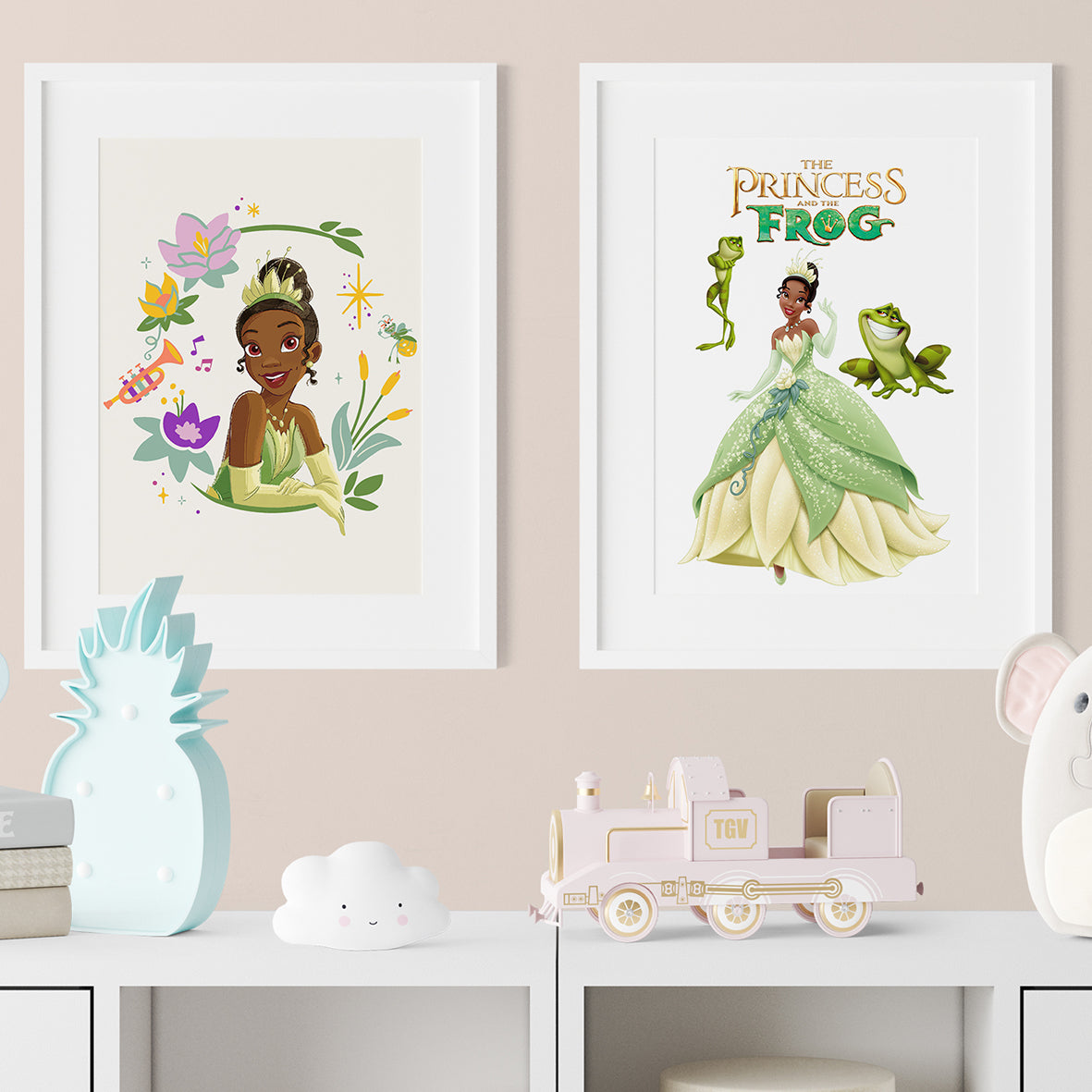 Disney Princess Tiana Two pieces Framed Prints