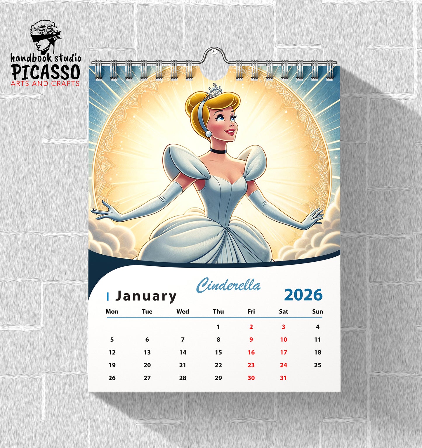 Custom Disney Princess Calendars "Cinderella"