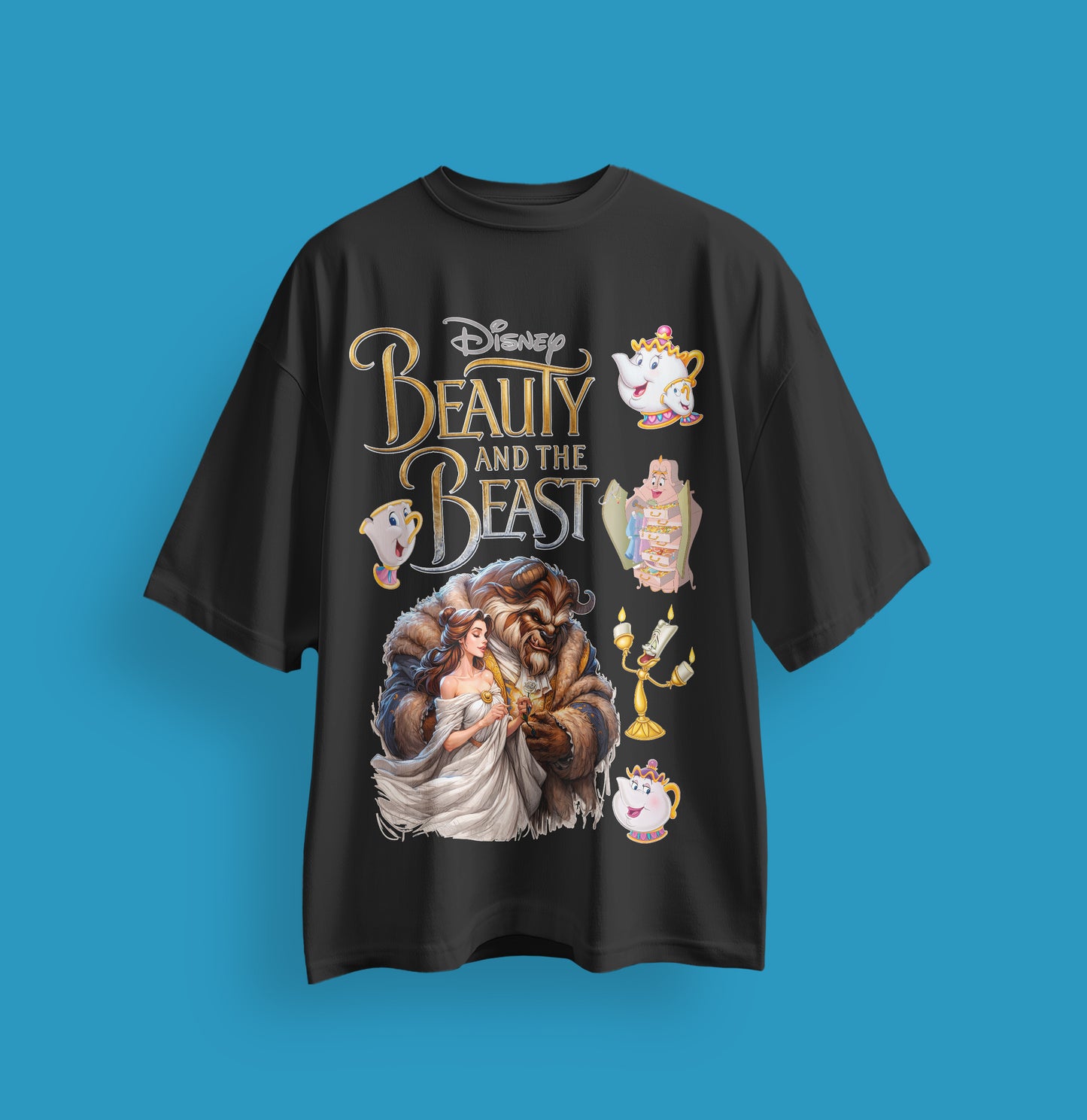 Beauty And The Beast Oversized T-Shirt