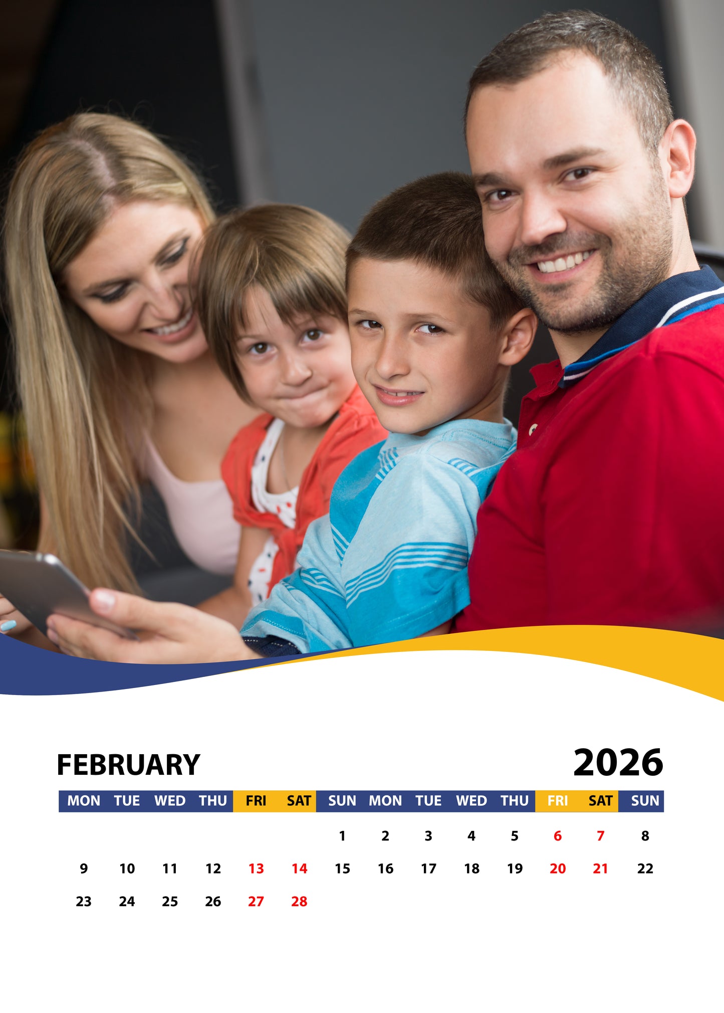 Create Your Own Unique Photo Calendar! " family photos wall calendar"