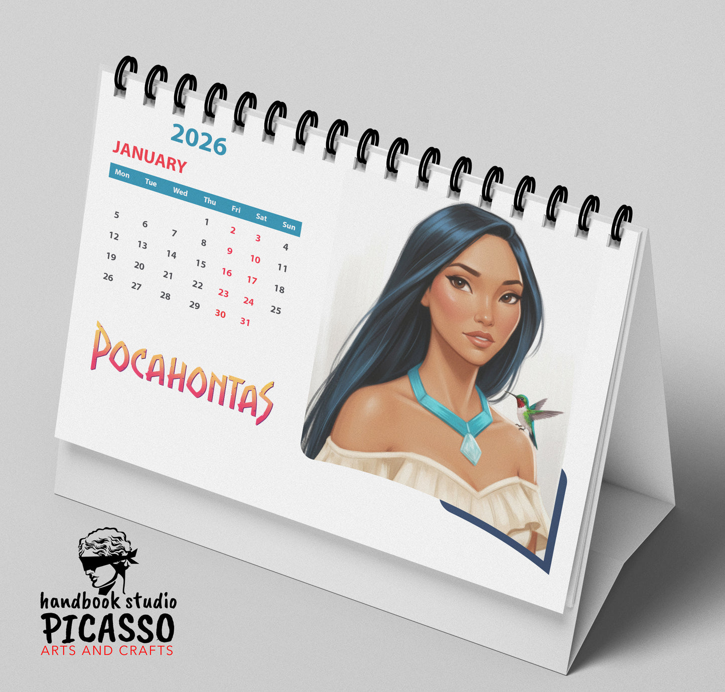 Custom Disney Princess Calendars "Pocahontas"