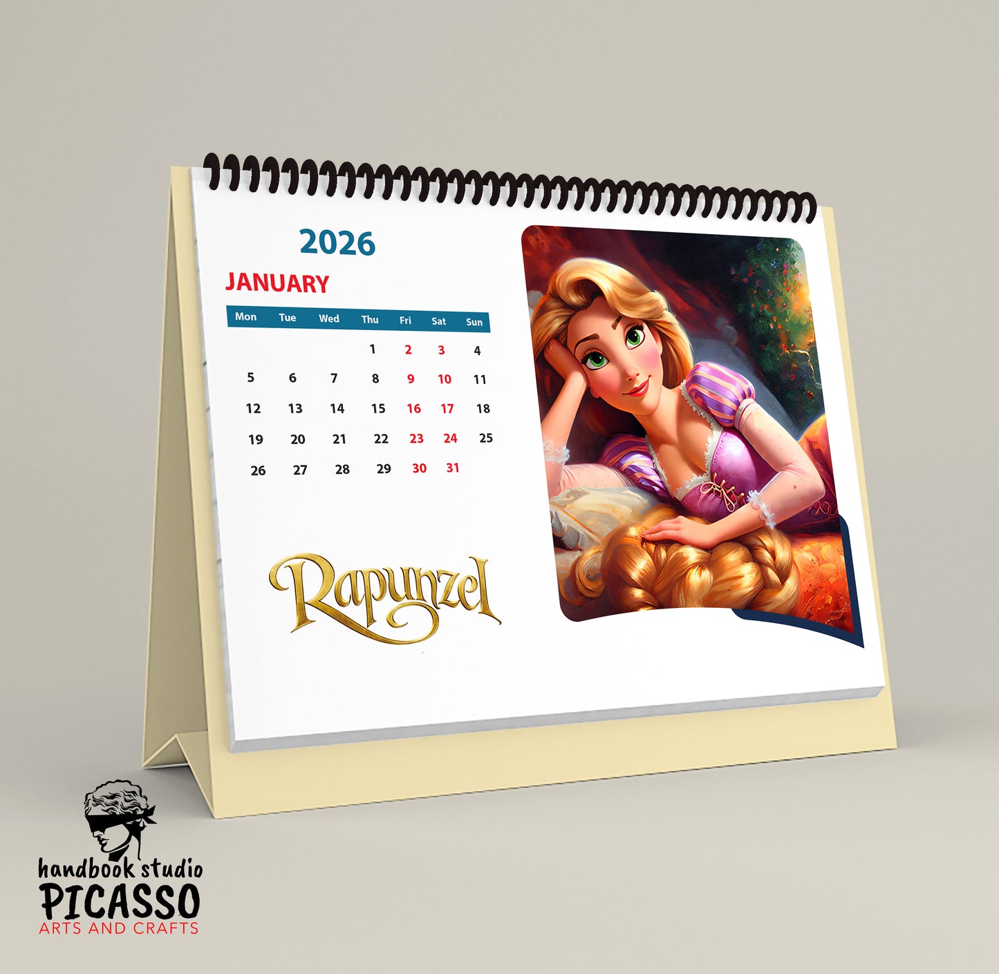 Custom Disney Princess Calendars  "Rapunzel"