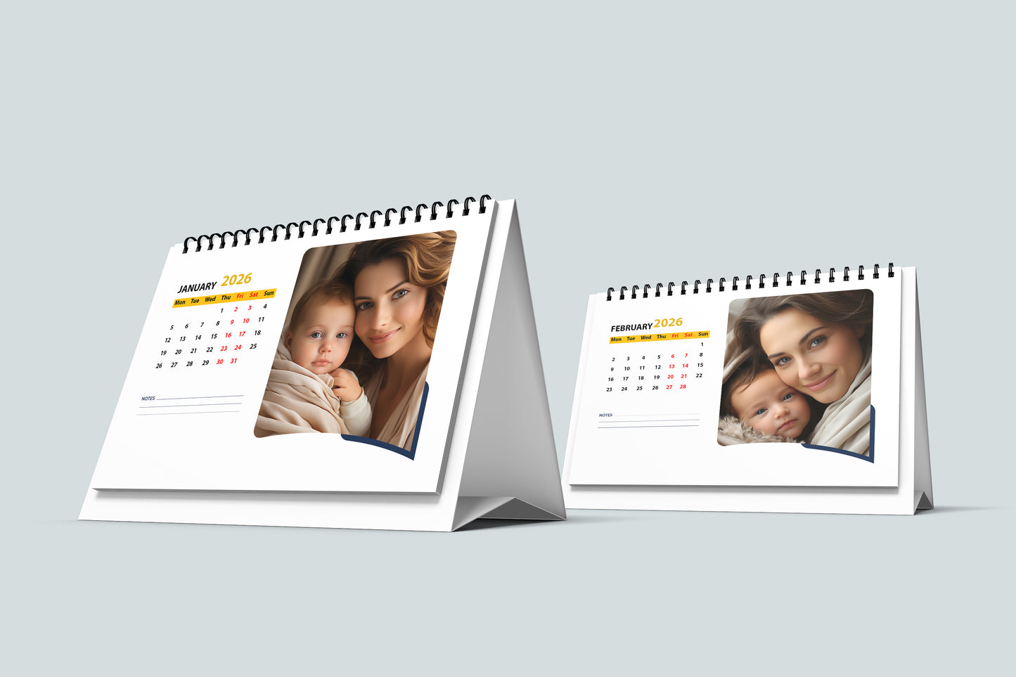 Create Your Own Unique Photo Calendar! " family photos desk calendar"