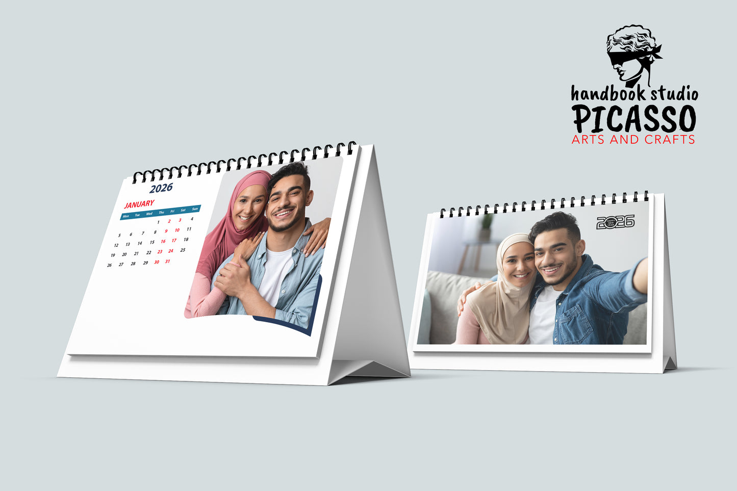 Create Your Own Unique Photo Calendar! "couple and family photos desk calendar"