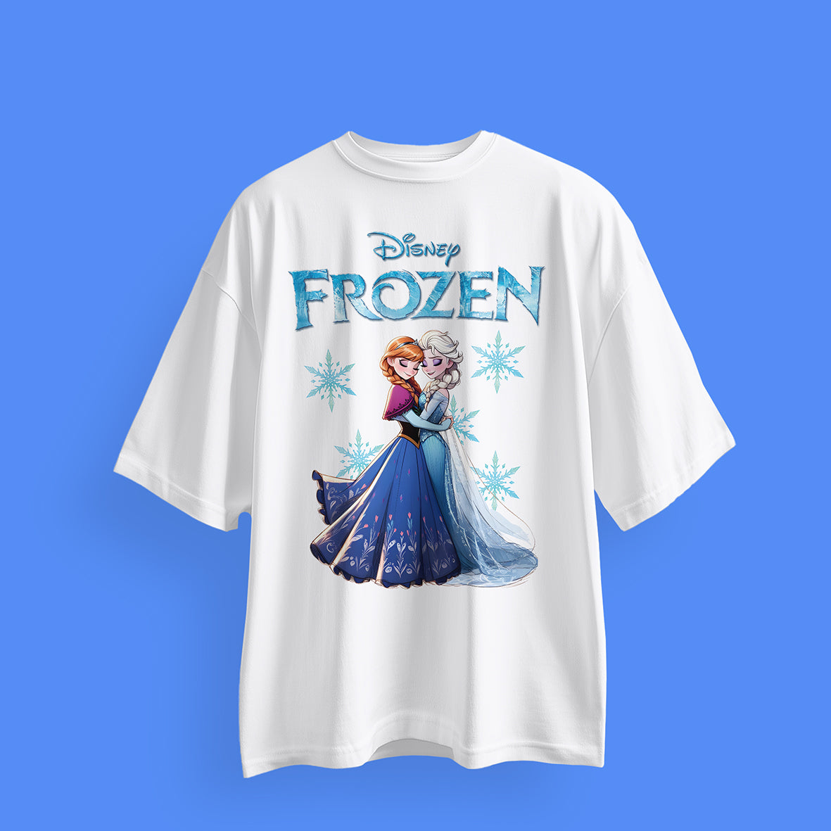 Disney Frozen Oversized T-Shirts: Elsa & Anna Collection