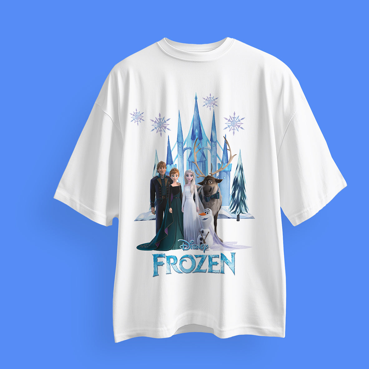 Disney Frozen Oversized T-Shirts: Elsa & Anna Collection