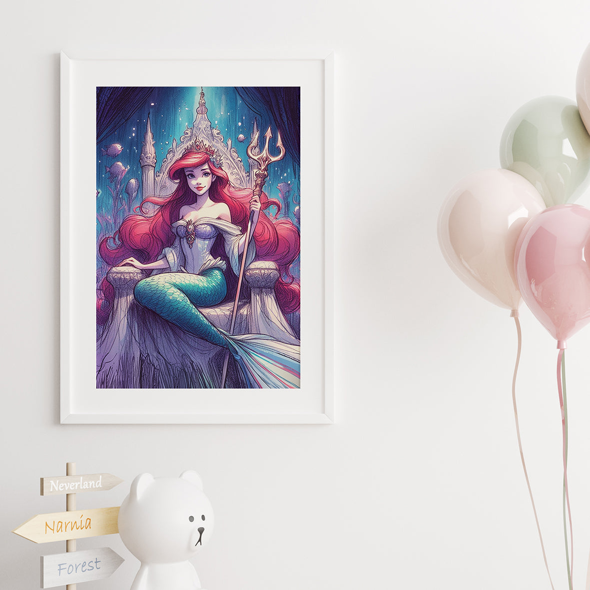 Disney Princess Ariel Framed Prints