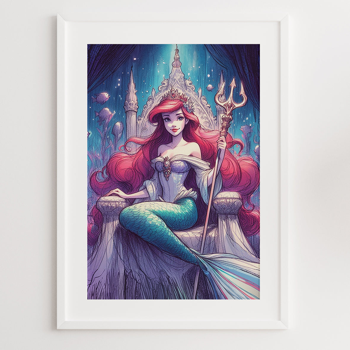 Disney Princess Ariel Framed Prints