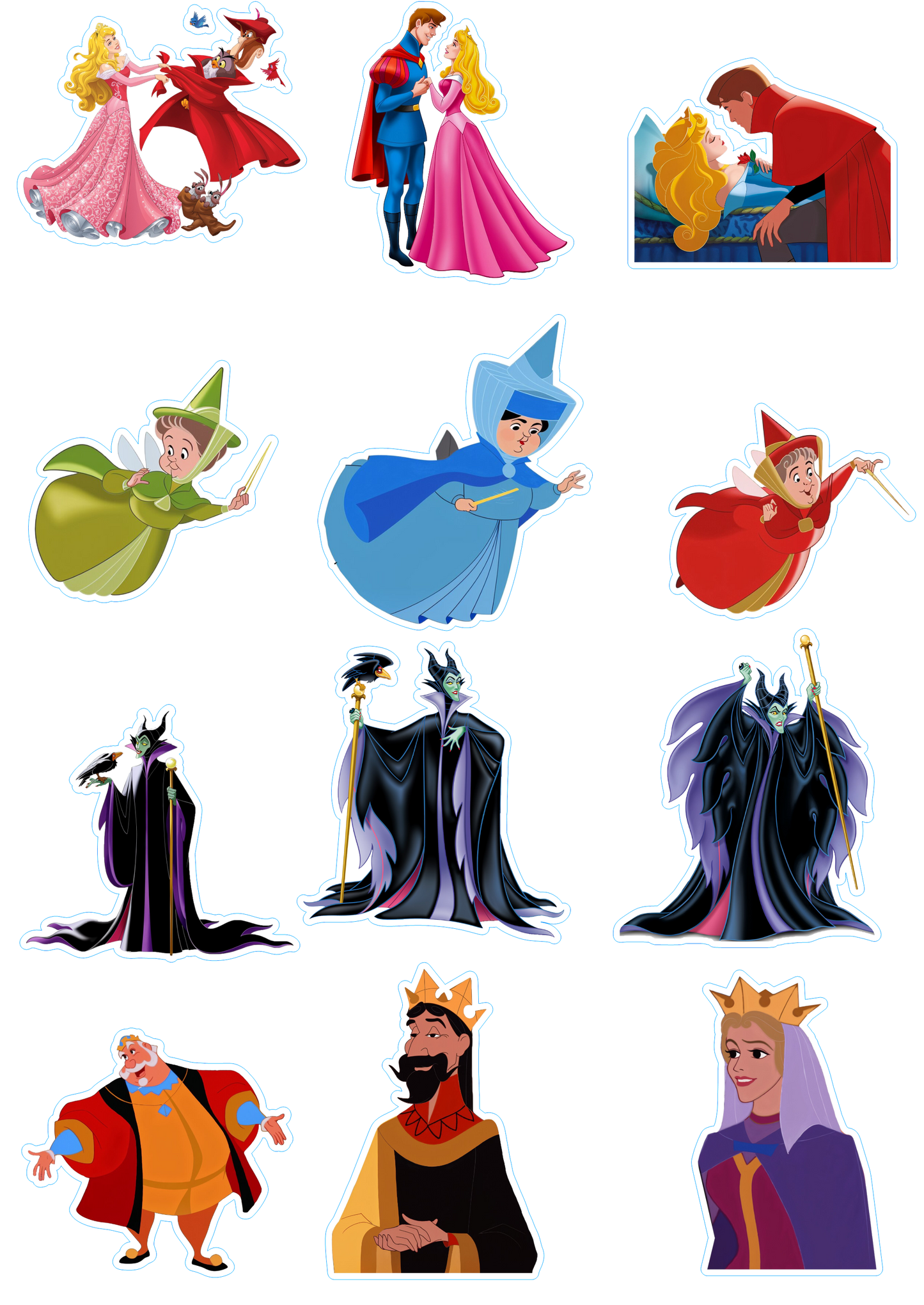 Disney Princess "Aurora- Sleeping Beauty " Kiss Cut Stickers Pages
