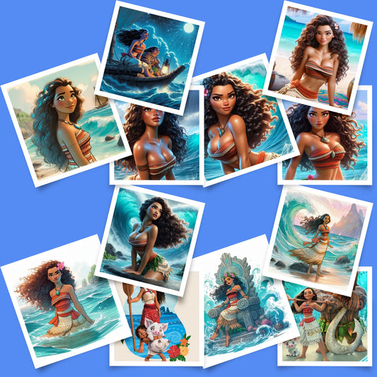 Die-Cut Stickers: Disney Princess Moana Collection