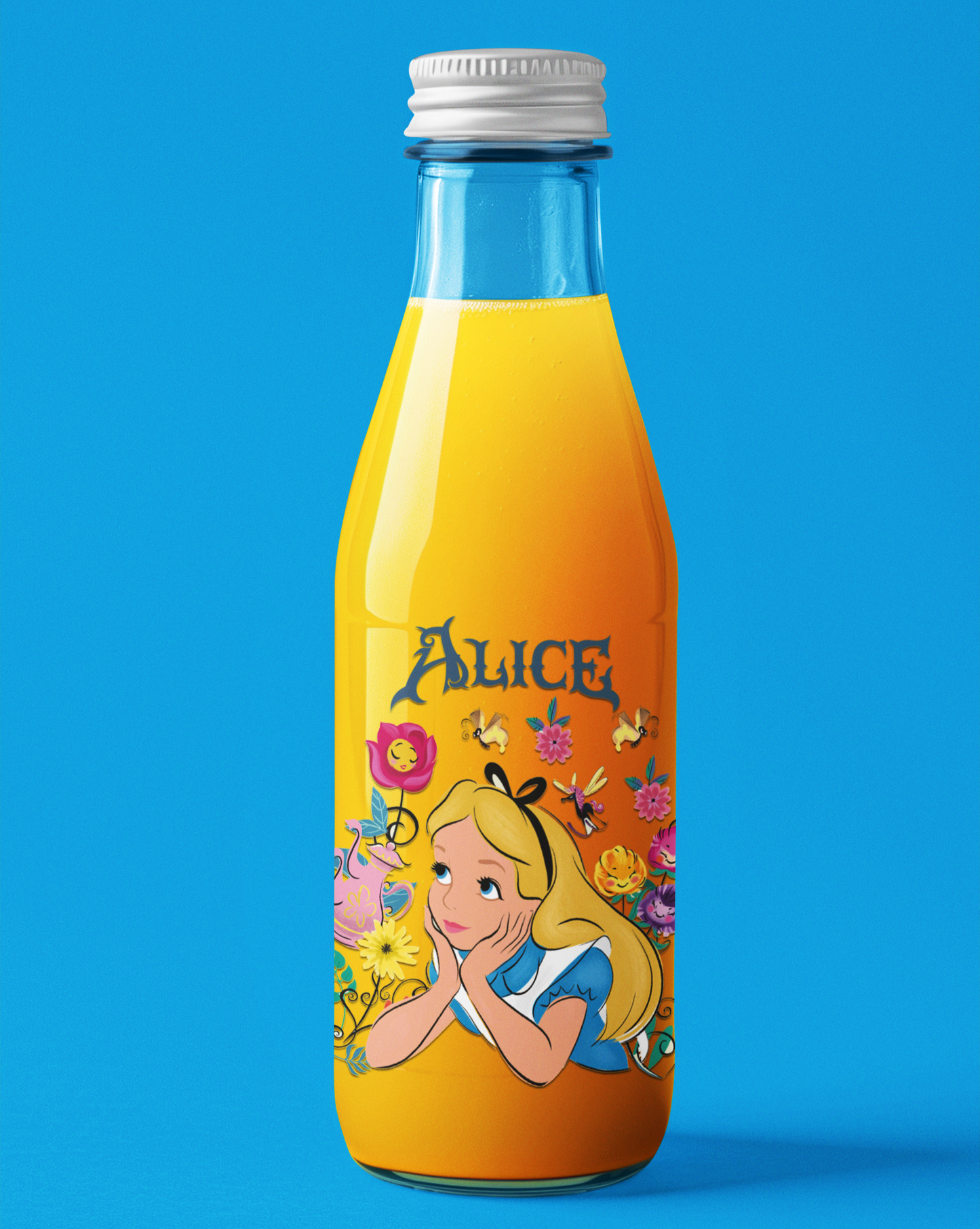 Disney Princess "Alice" Custom Clear Stickers