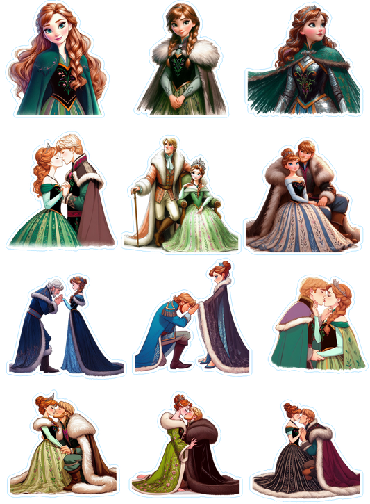 Disney Princess "Anna-Frozen" Kiss Cut Stickers Pages