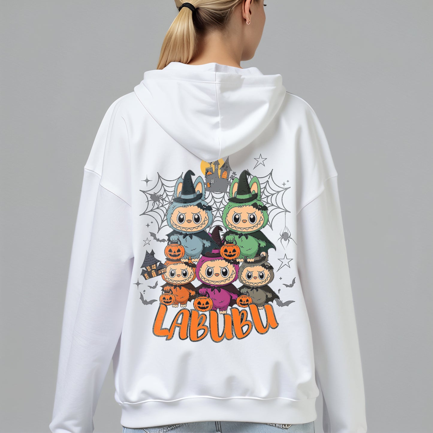 Custom Hoodies "Happy Halloween Collections" featuring a pumpkin and 'Trick or Treat!'