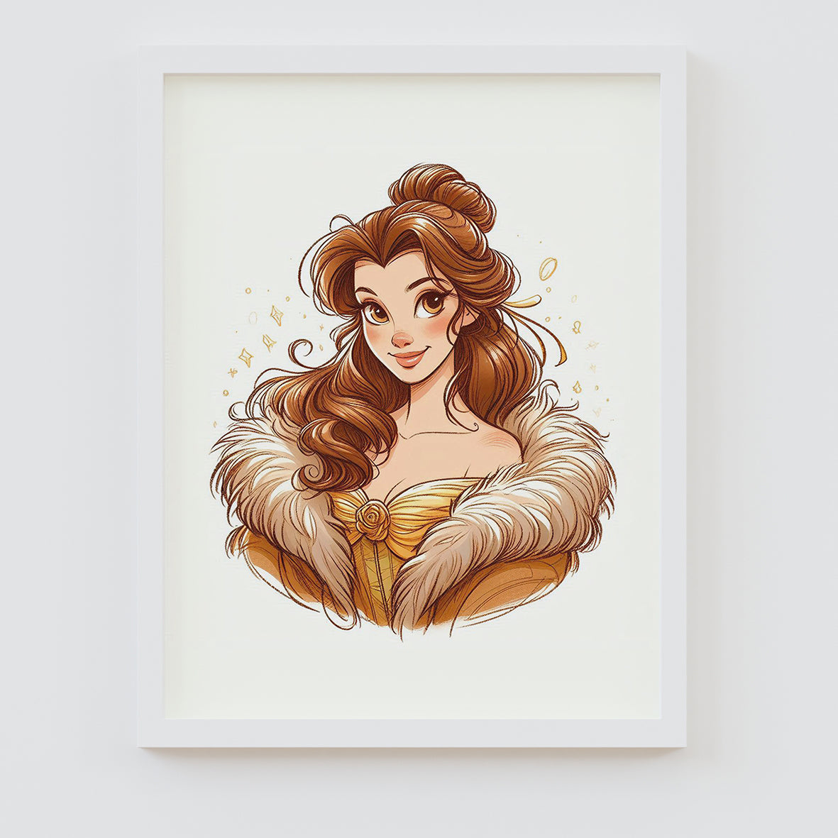 Disney Princess Belle Framed Prints