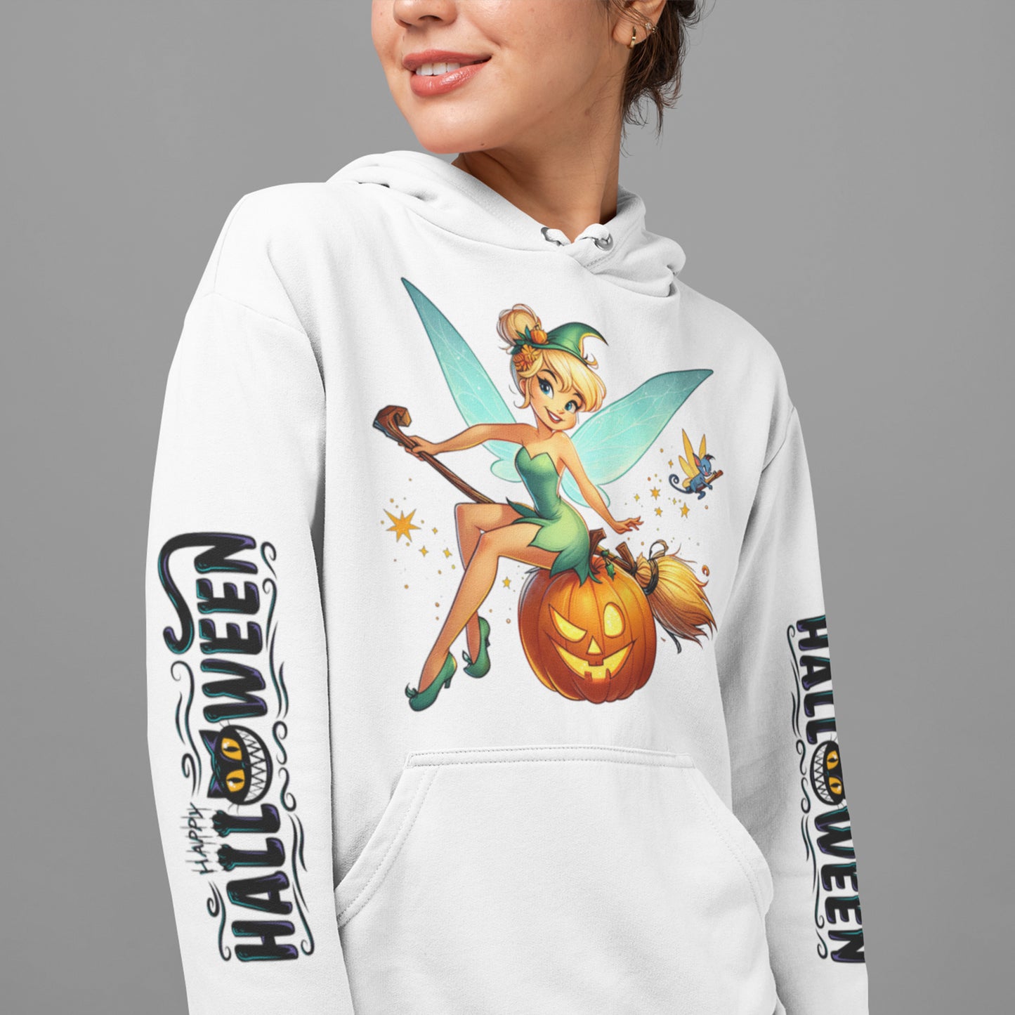 Custom Hoodies "Happy Halloween Collections Tinker Bell (Copy)