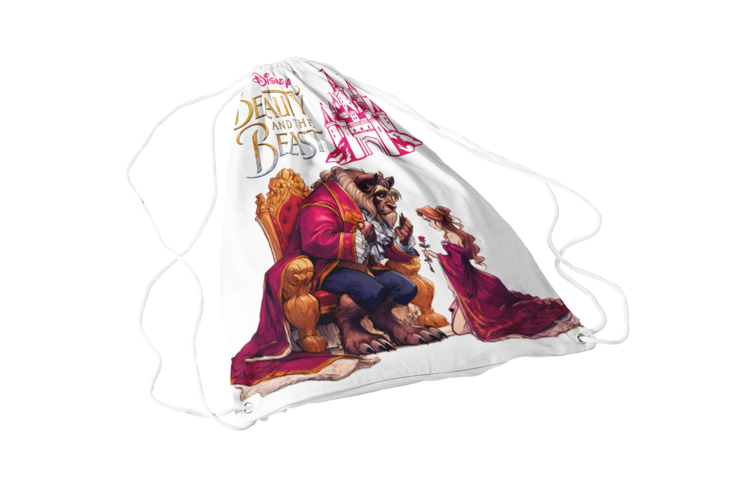 drawstring bags " Disney princes Belle " Beauty and the Beast