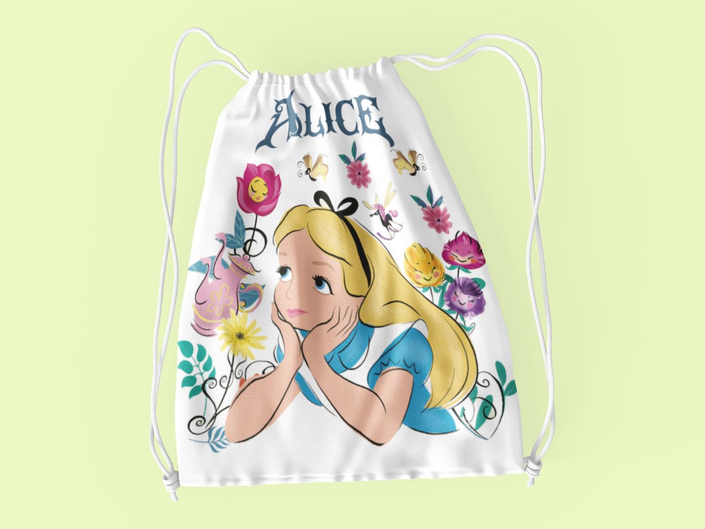 drawstring bags " Disney princes Alice"
