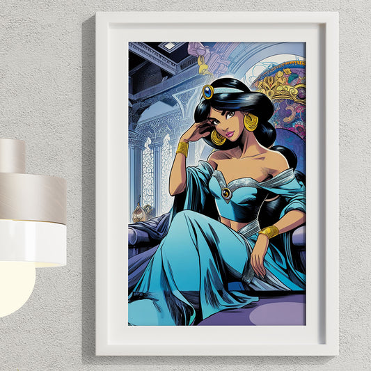 Disney Princess Jasmine Framed Prints