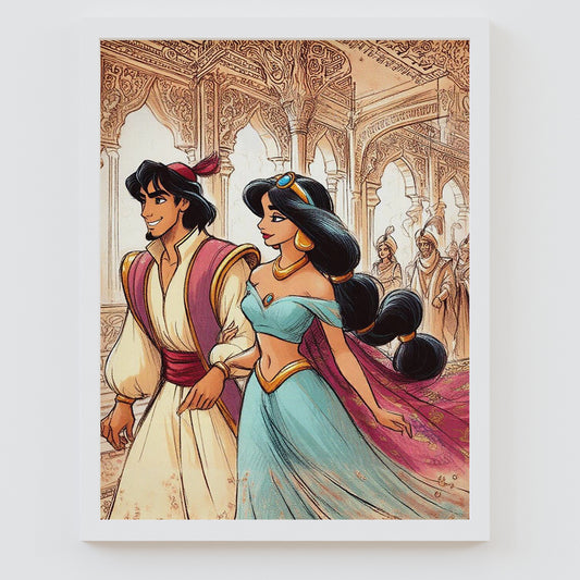 Disney Princess Jasmine Framed Prints