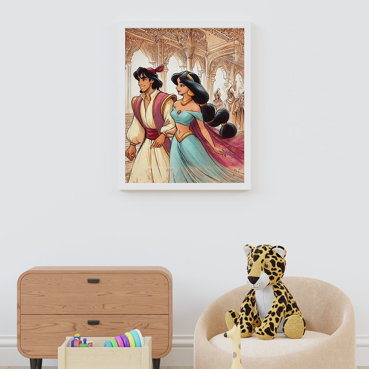 Disney Princess Jasmine Framed Prints