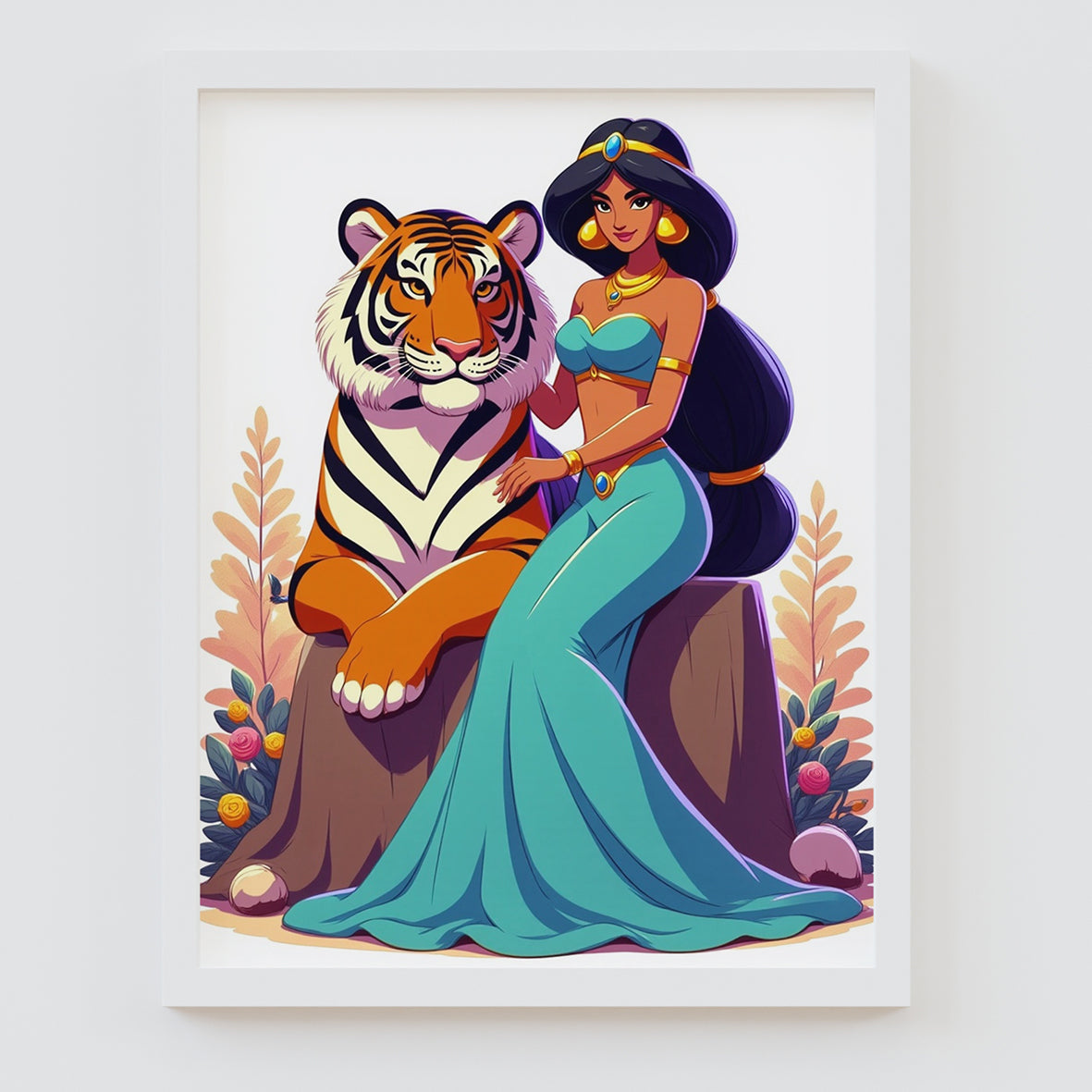 Disney Princess Jasmine Framed Prints