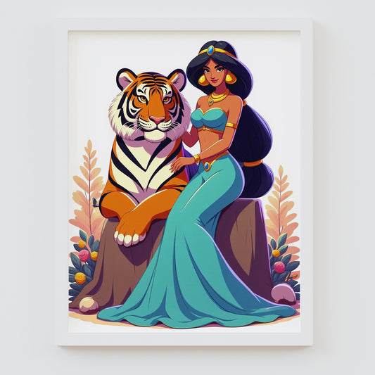 Disney Princess Jasmine Framed Prints