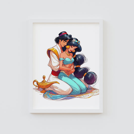 Disney Princess Jasmine Framed Prints