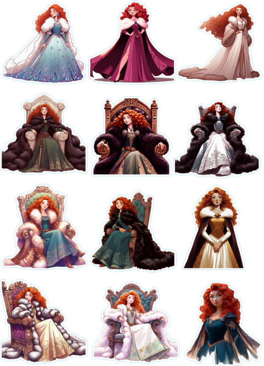 Disney Princess "Merida " Kiss Cut Stickers Pages