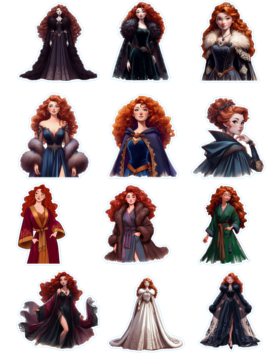 Disney Princess "Merida2 " Kiss Cut Stickers Pages